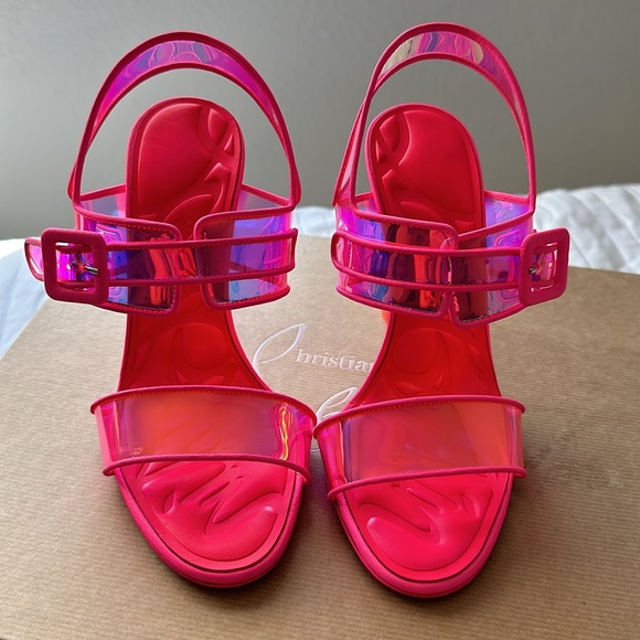 NEW Christian Louboutin LOUBI DUNISS 100 Size 37 - Picture 2 of 10